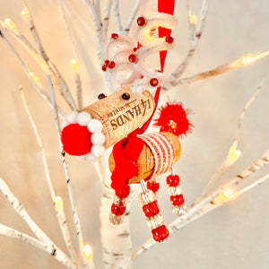 Wine Cork Reindeer Ornament