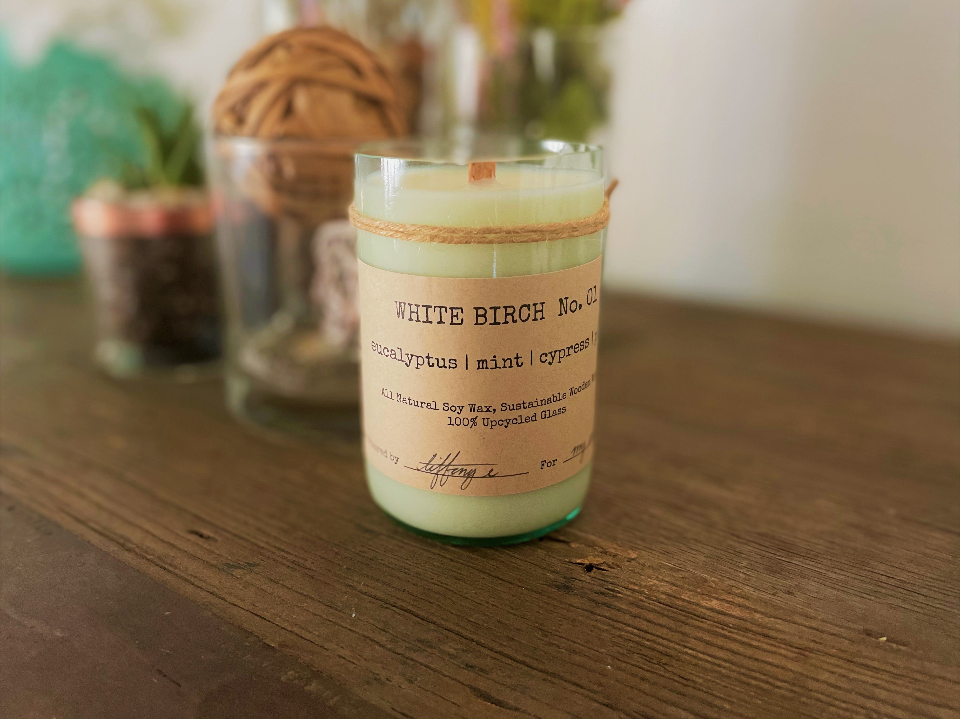 WHITE BIRCH Luxe Soy Wax Candle